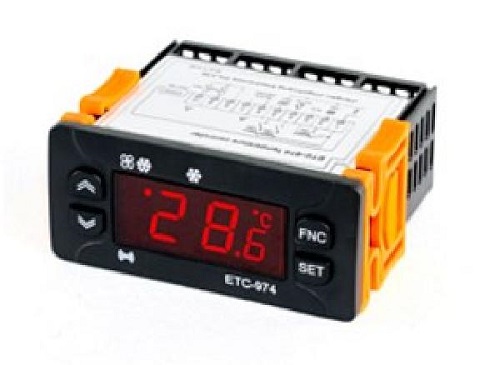 Контроллер Elitech ETC 974  (8А) 2 датчик